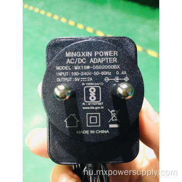 India Plug 5v2a 18v1a BIS jóváhagyott adapter